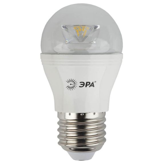 Лампа светодиодная ЭРА E27 7W 2700K прозрачная LED P45-7W-827-E27-Clear Б0017243