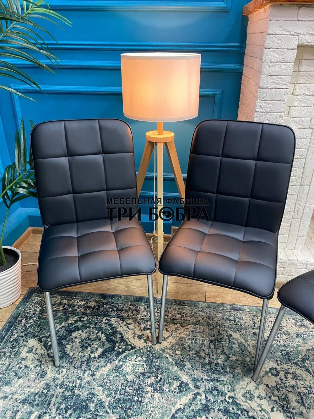 Стул «ЛОРД» черный экокожа