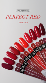 NR-201 Perfect red гель-лак, Темно-красный (10 мл)