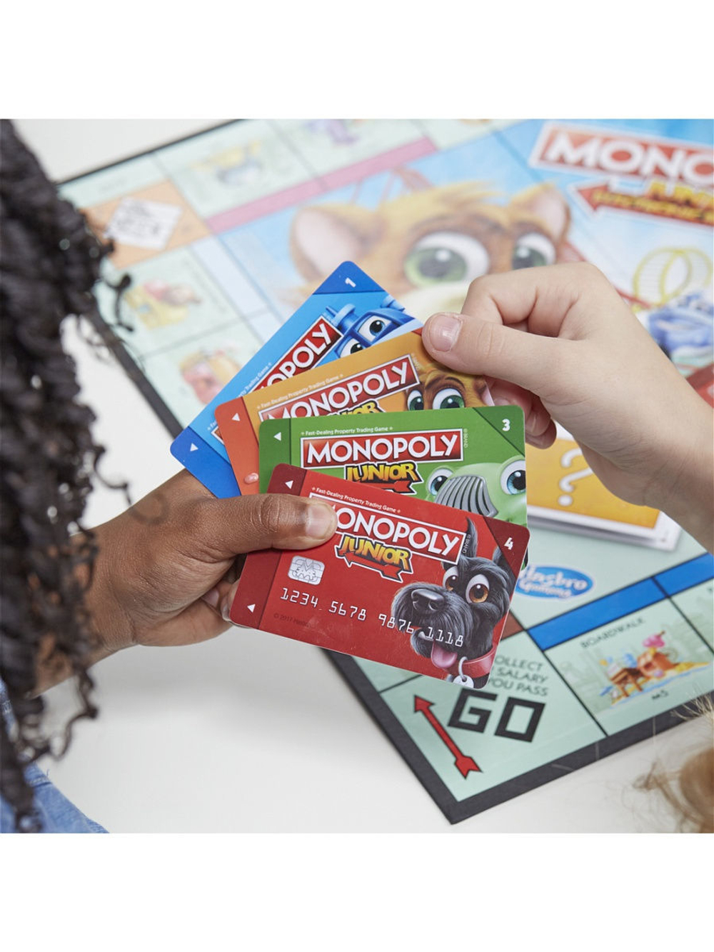 Hasbro: Игра настольная Монополия Джуниор с банковскими картами E1842 — Gaming Junior Monopoly Electronic Banking — Хасбро