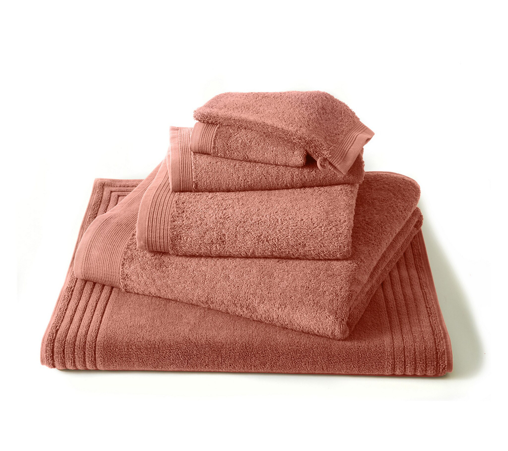 Полотенце 70x140 Blanc des Vosges Uni Hibiscus hibiscus розовое