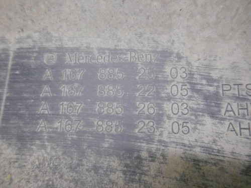 Юбка заднего бампера Mercedes GLE V167 (18-24) AMG