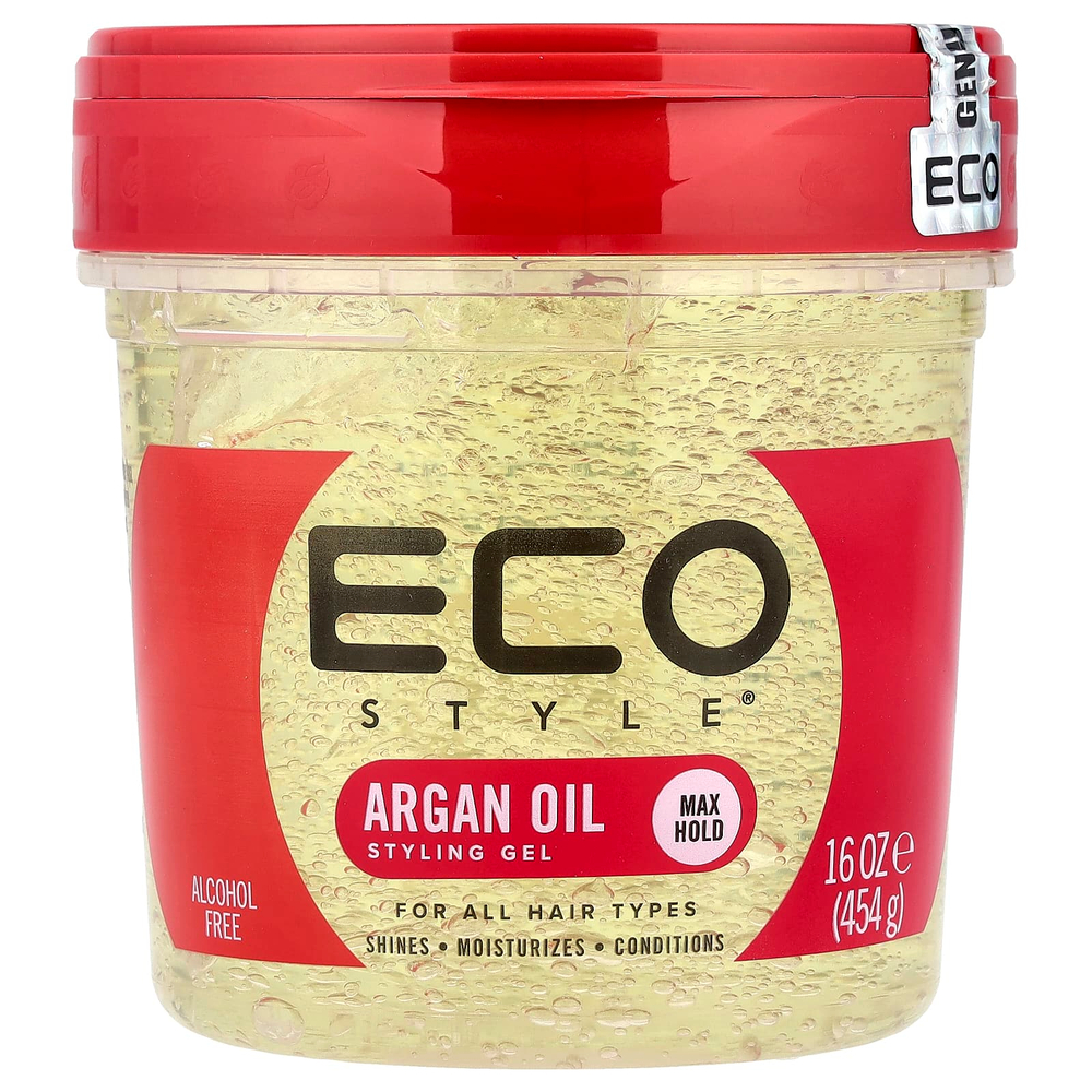Eco Style, гель для укладки волос, для всех типов волос, аргановое масло, 454 г (16 унций)