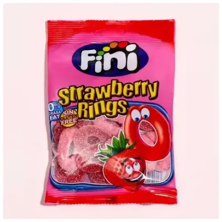 Мармелад Жев. Фини "Блоки Клубника в сахаре" 90гр