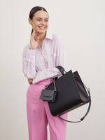 ШОППЕР КВАДРАТНЫЙ ЧЕРНЫЙ|ГРАФИТ|Т.КОРИЧНЕВЫЙ