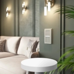 Умный сенсорный выключатель двухклавишный (дымчатый) W4523641