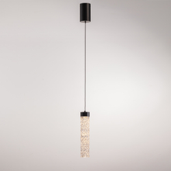 Подвесной светильник MD24030028-1A matt black/clear