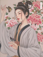 Folk tales and girls. Coloring book