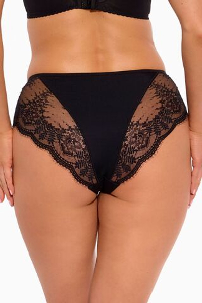 Трусики-слипы Camilla с нежным кружевом (Размер: L) (Цвет: черный)