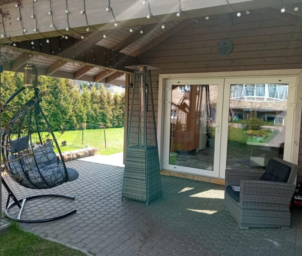 Уличный газовый обогреватель 13I Rotang Gray + Чехол