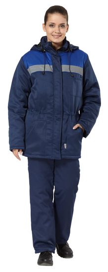 Куртка зимняя женская "Бригада" (синий/василек)