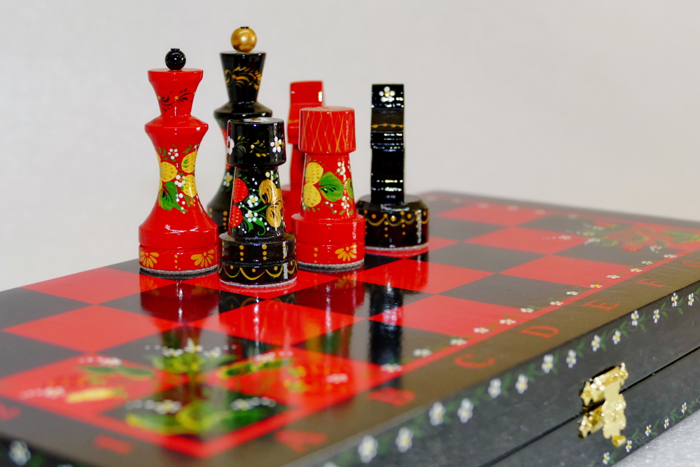 Шахматы походные "Кудрина-Хохлома"