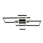 Потолочный светодиодный светильник 181Вт, 14480лм, 3000-6500K, Ra>80, плавная регулировка мощности, изменение цветовой температуры, ночник, металл/акрил, чёрный