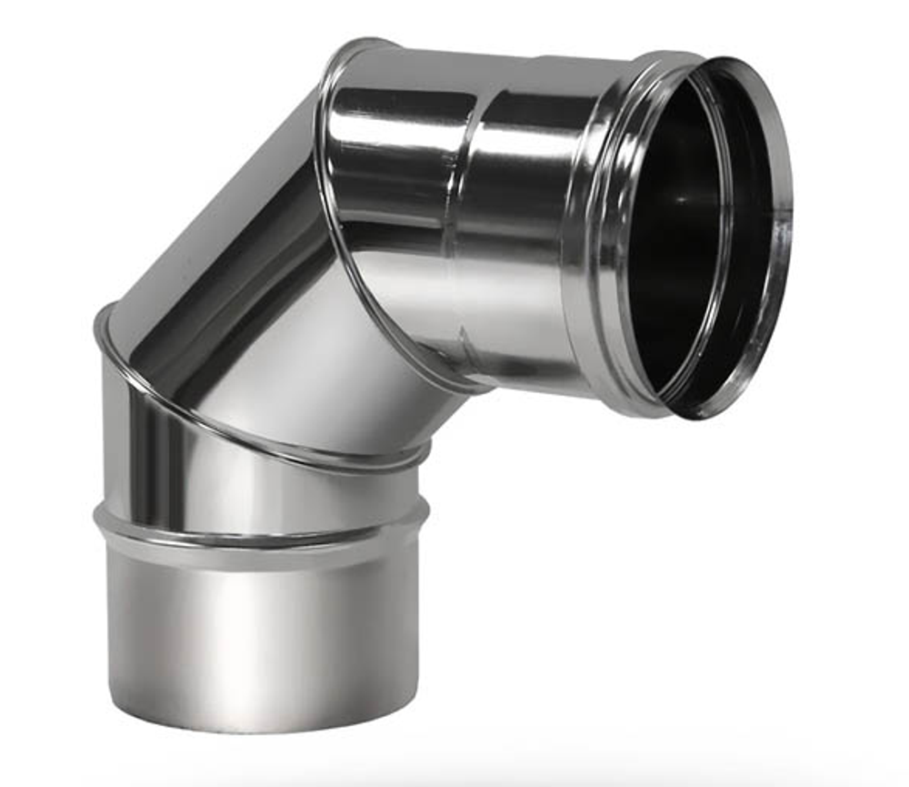 Колено (отвод) угол 90° (430/0,5 мм) Ф150 нерж