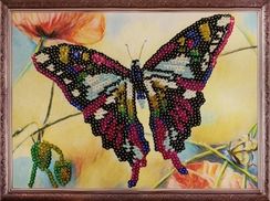 Бабочка  - картина из пайеток
