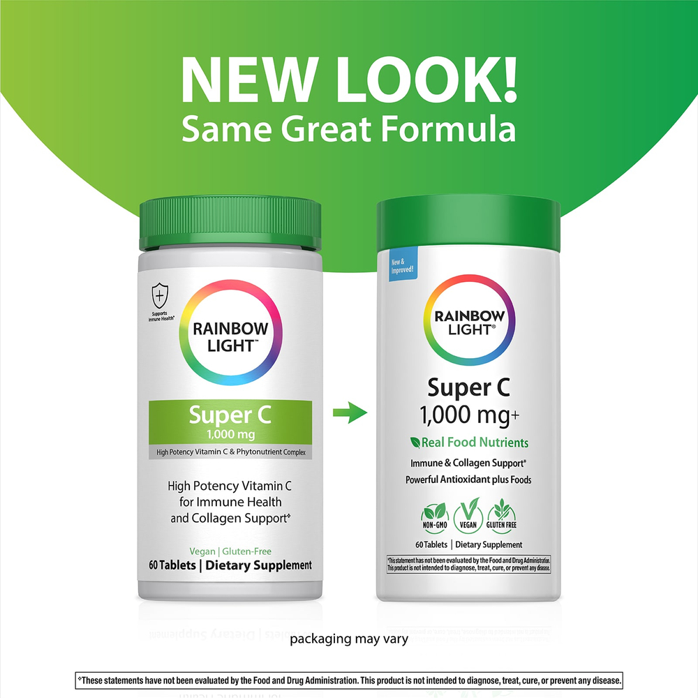 Rainbow Light, Super C, 60 таблеток