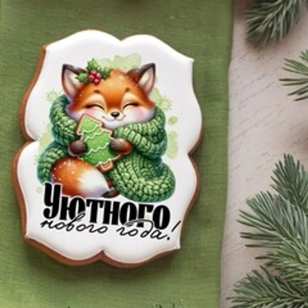 Пряник медовый «Уютного Нового года» / 55 гр