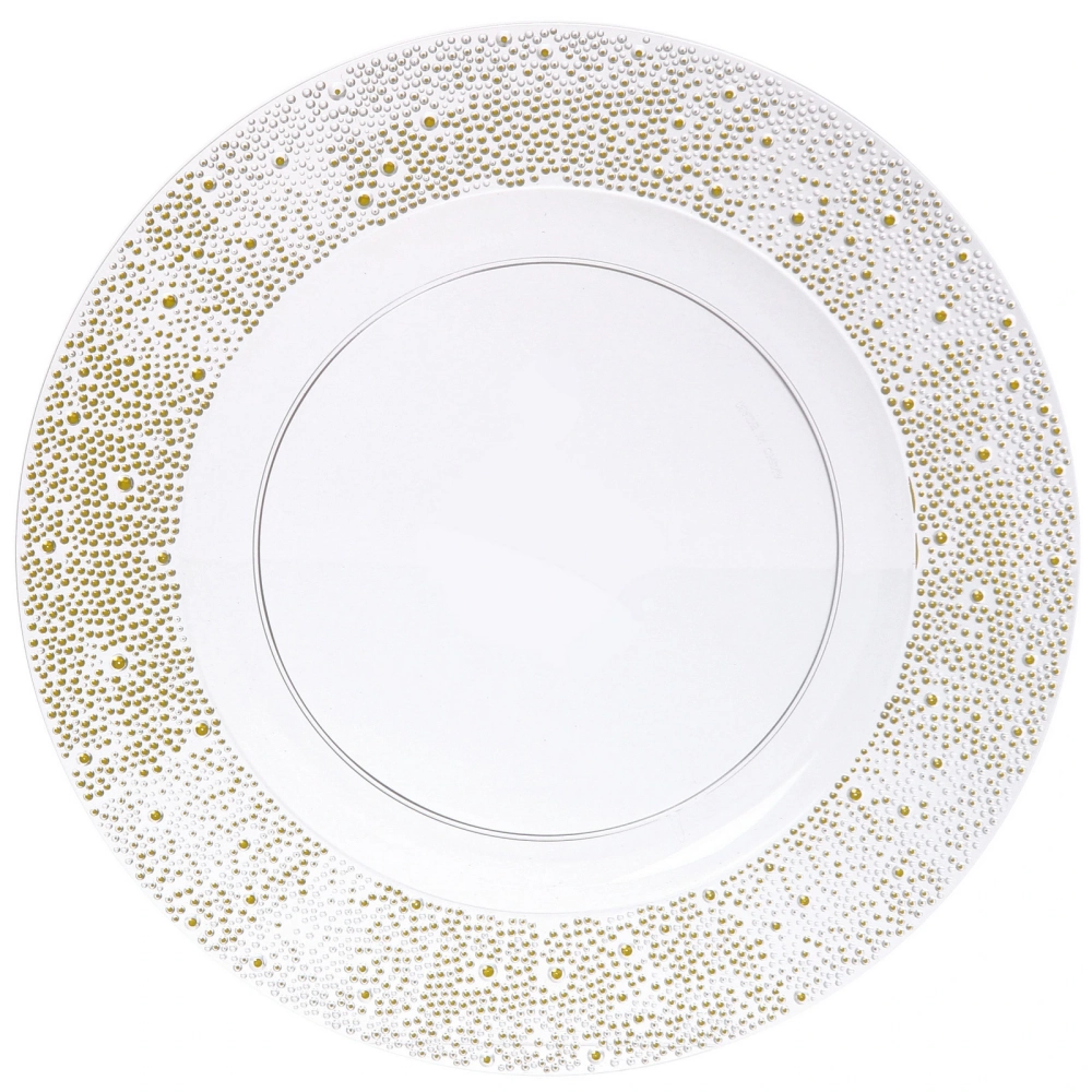 Поднос пластиковый «Кристалл» 33см золотой песок