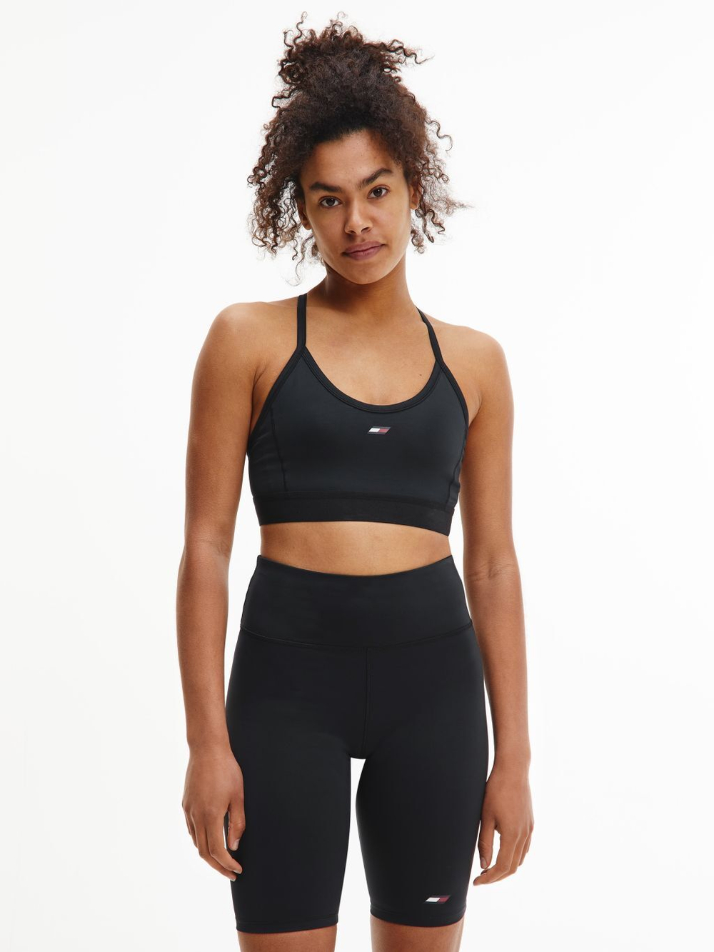 Женские теннисные шорты Tommy Hilfiger HW Fitted Short - Black