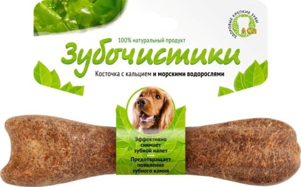 Зубочистики: косточка со вкусом морск.водорослей д/собак средн.пород, 95г Зубочистики: косточка со вкусом морск.водорослей д/собак средн.пород, 95г