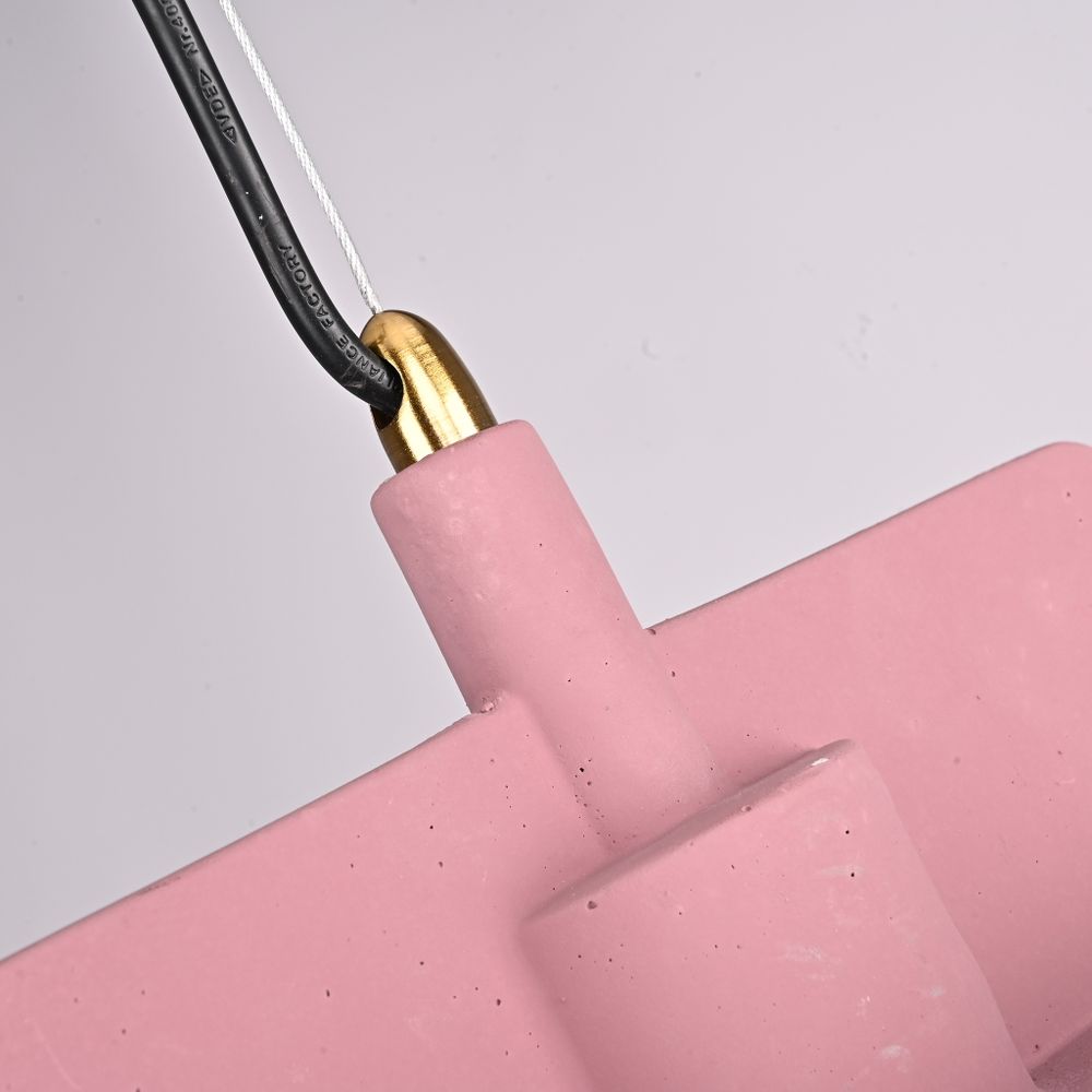 Подвесной бетонный светильник SKOVL A терракот