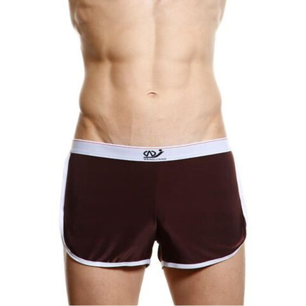 Мужские спортивные шорты коричневые WangJiang WG00125