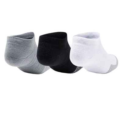 Теннисные носки Under Armour Youth HeatGear No Show Socks 3P - steel/white