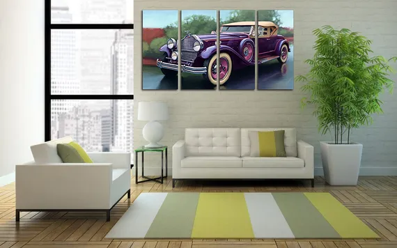 Модульная картина "Автомобиль "