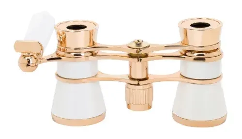 Театральный бинокль-лорнет Levenhuk Broadway 325E, белый