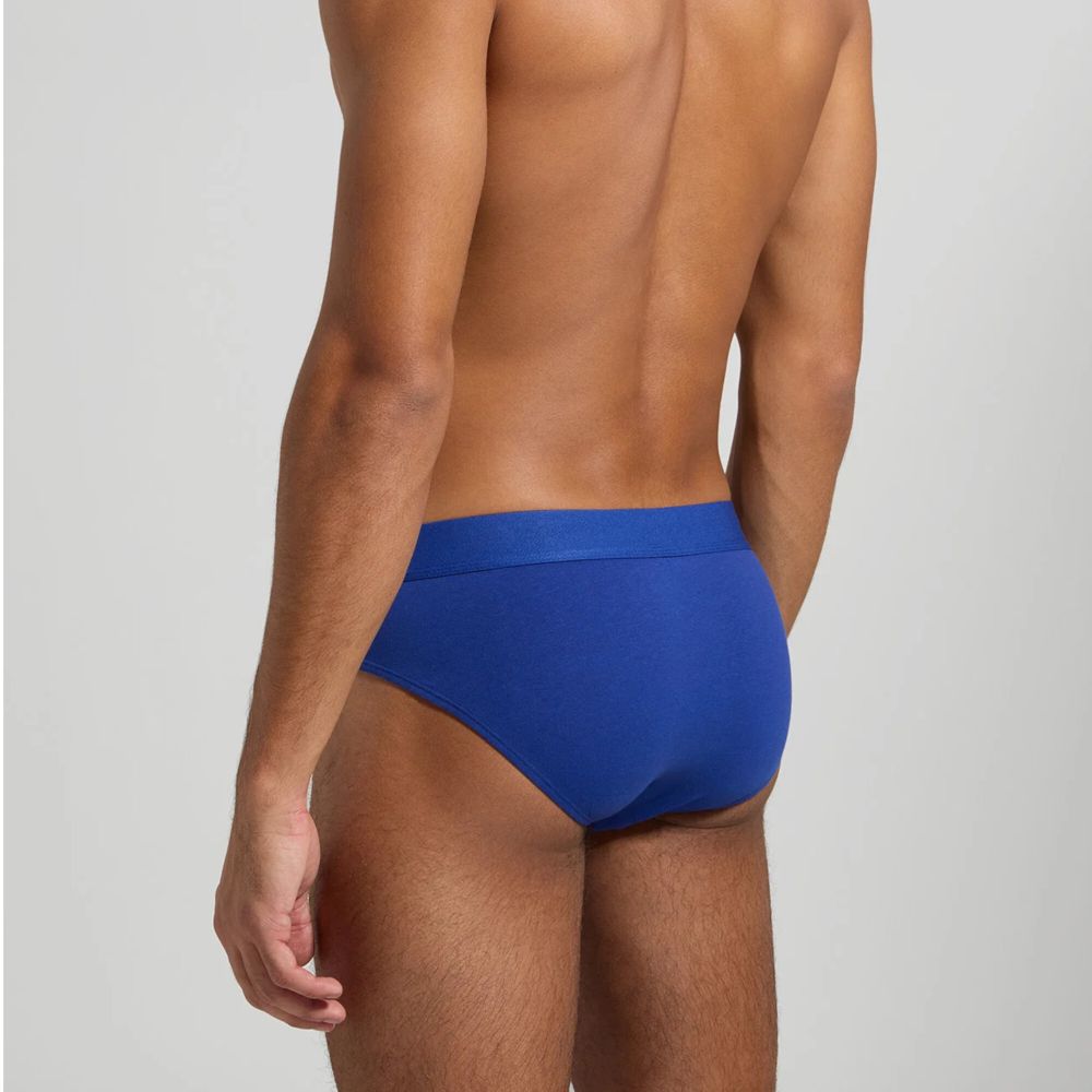 Мужские трусы брифы (синий, белый) набор 2 в 1 Bikkembergs CUT BKK51USP22BI/2