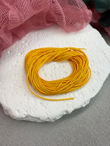 Шнур для плетения браслетов 0,6 мм, Подсолнух (5 м)