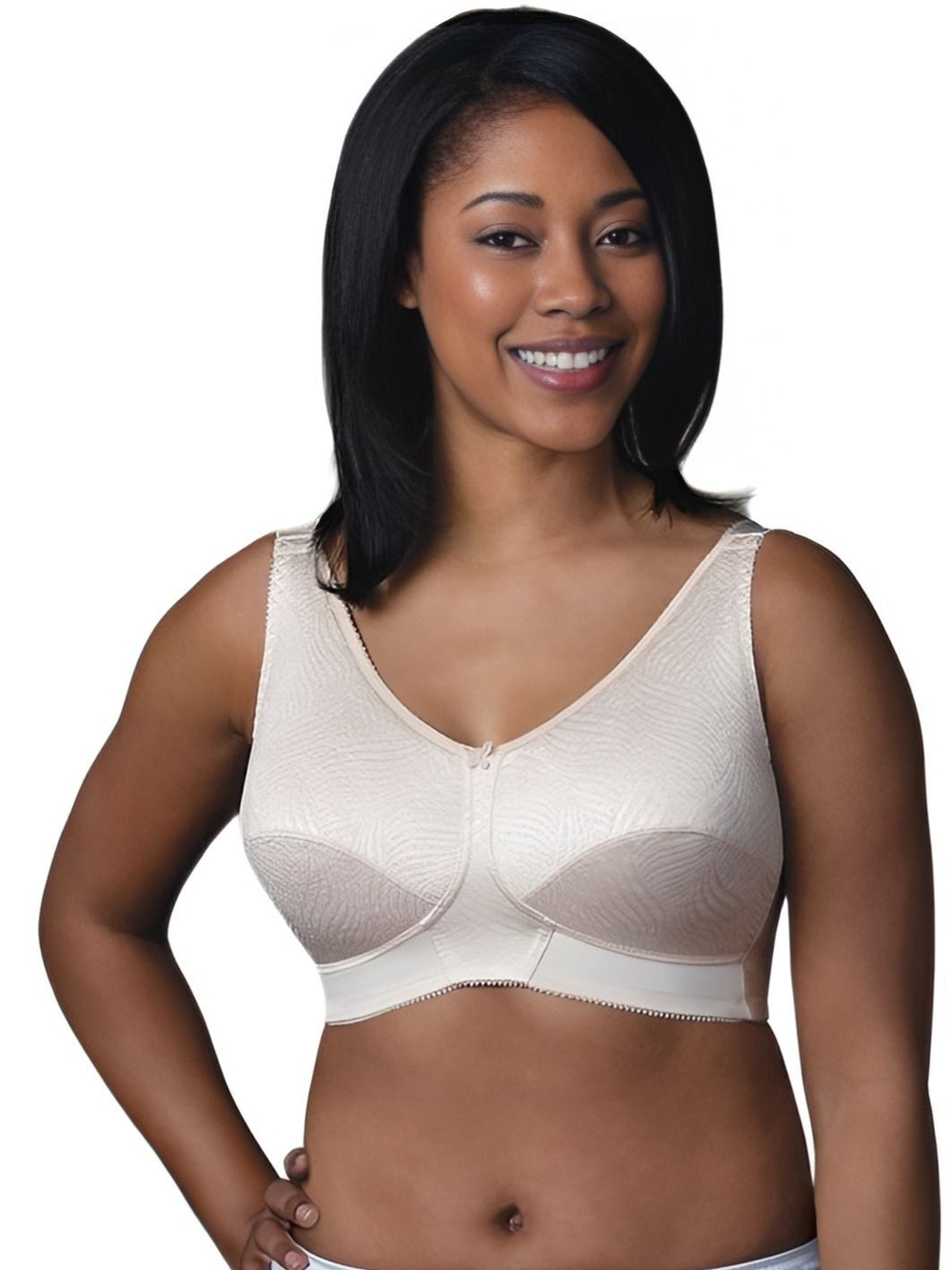 Бюстгальтер Comfort разгрузочный больших размеров без косточек, 85D бежевый