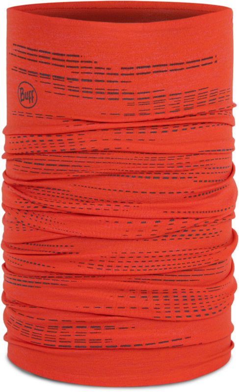 Бандана-труба со светоотражающими нитями Buff DryFlx Orange Red Фото 1