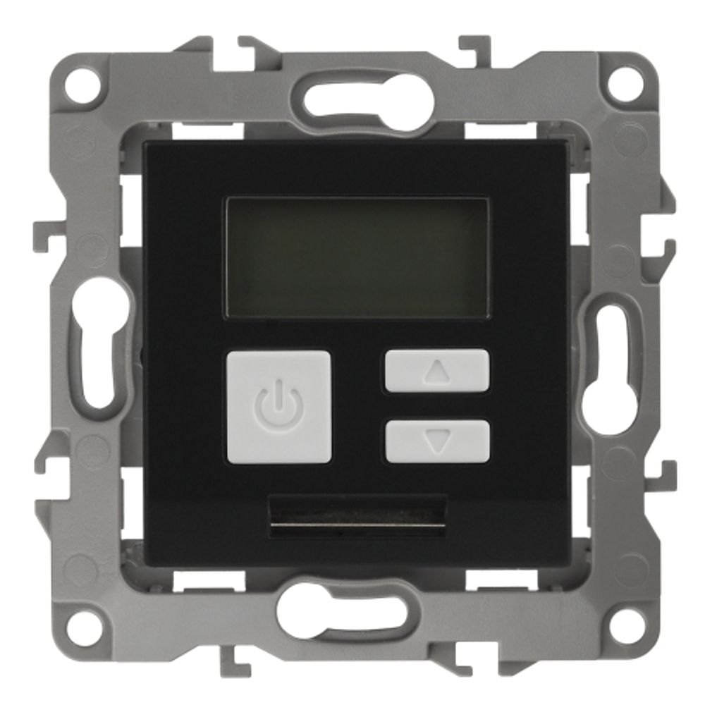 12-4111-05 ЭРА Терморегулятор универс. 230В-Imax16А, IP20, Эра12, антрацит