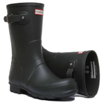 HUNTER Waterproof And Slip Resistant Slip Resistant Rain Boots Men"s Black
