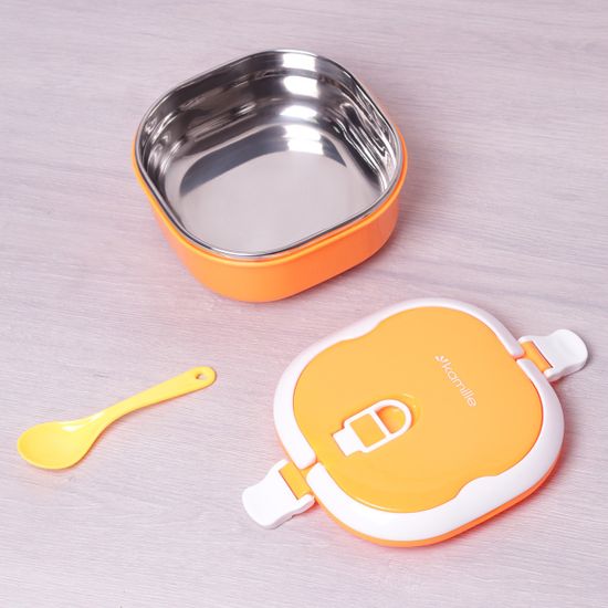 Ланч бокс 900 мл (салатовый, розовый, оранжевый) Kamille