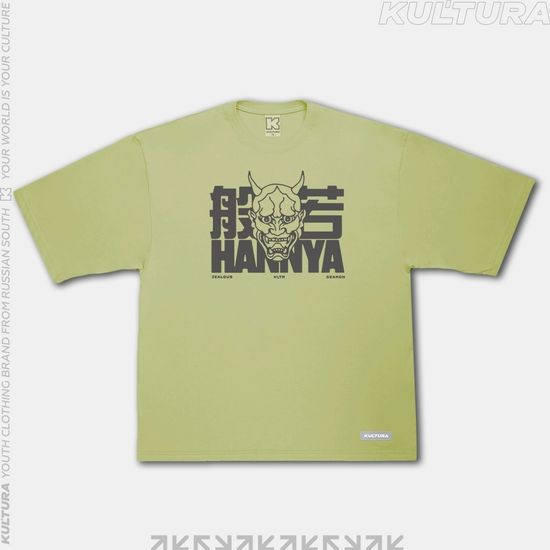 Футболка КУЛЬТУРА OverSize "Hannya" (фосфор)