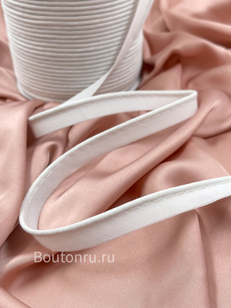 Кант декоративный хлопковый 12 мм белый