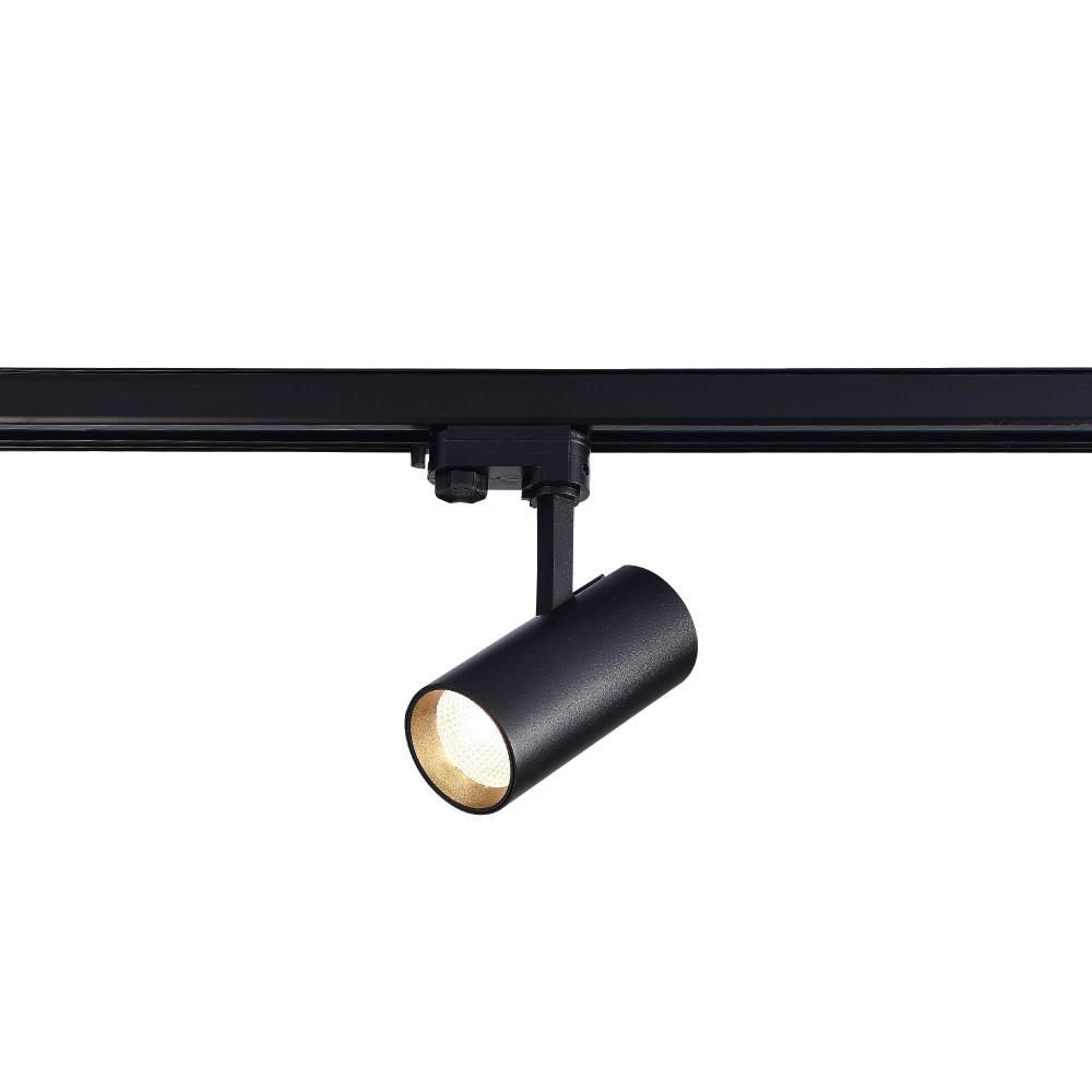 ST661.436.20 Св-к трек. Черный LED 1*20W 3000K 1 600Lm Ra&gt;90 38° IP20 L150xW70xH202 165-265V Трехфазная трековая система