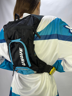 Рюкзак-гидропак USWE MTB HYDRO 3L Hydration Pack (2L), Black/Blue Horizon