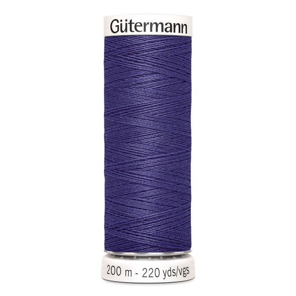 Нитки универсальные Gutermann Sew-all 100 (200 метров), 5 кат. | 086 фиолетовый джинс