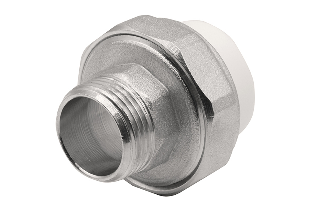 Муфта комб. разъемная, нар 25х3/4'' EVER® plast БЕЛЫЙ (Россия)