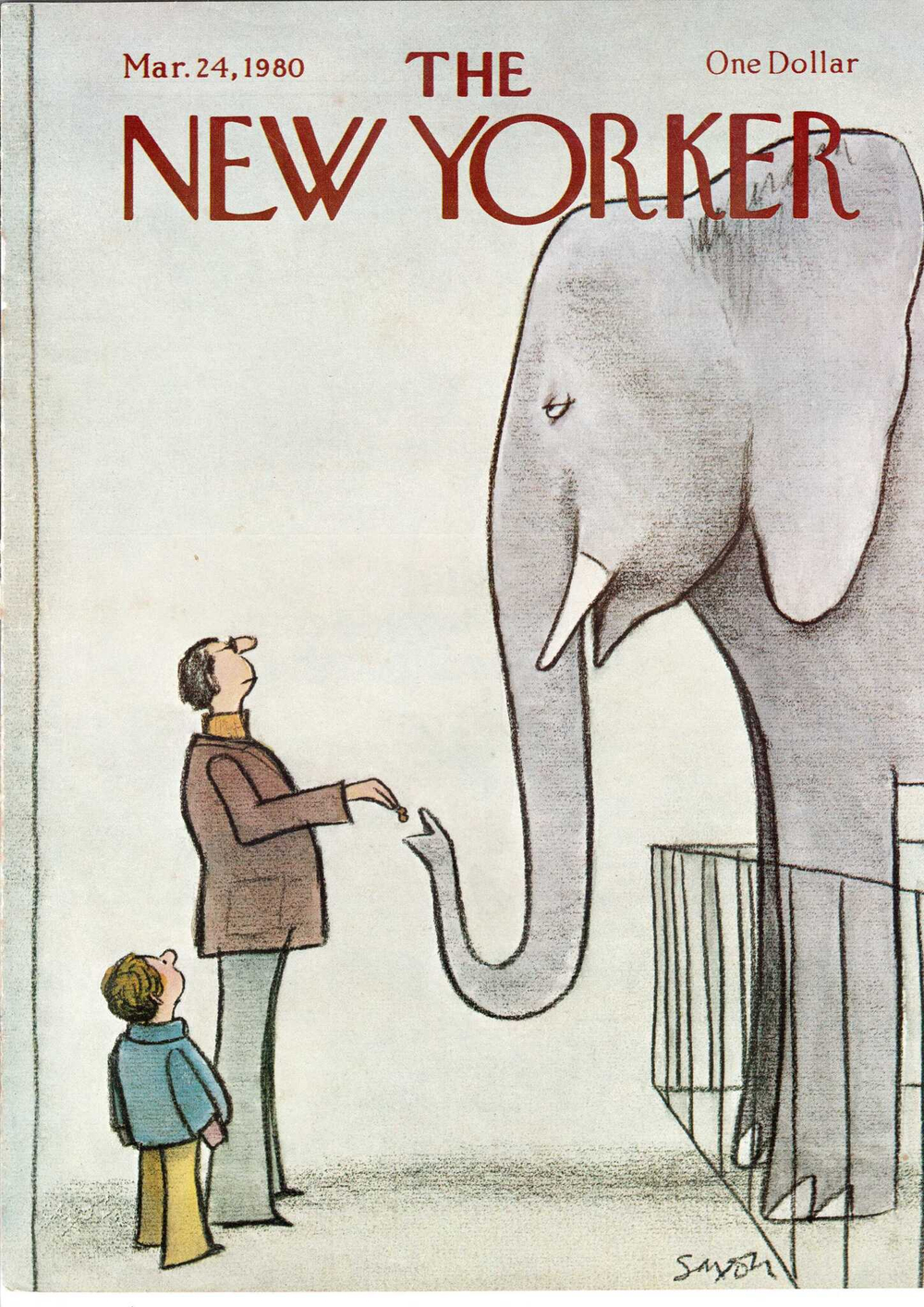 Журнал The New Yorker 24-03-1980, обложка