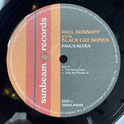 Винтажная виниловая пластинка LP Paul Kossoff With Black Cat Bones Pauls Blues (UK 2008)