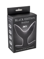 Силиконовый анальный эспандер Extra Large Petals Anal Entender (14 см , черный) (Цвет: черный)