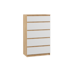 МС Мадера Комод К 700 700х1116х420 (корпус лдсп дуб крафт золотой, фасады лдсп белый)