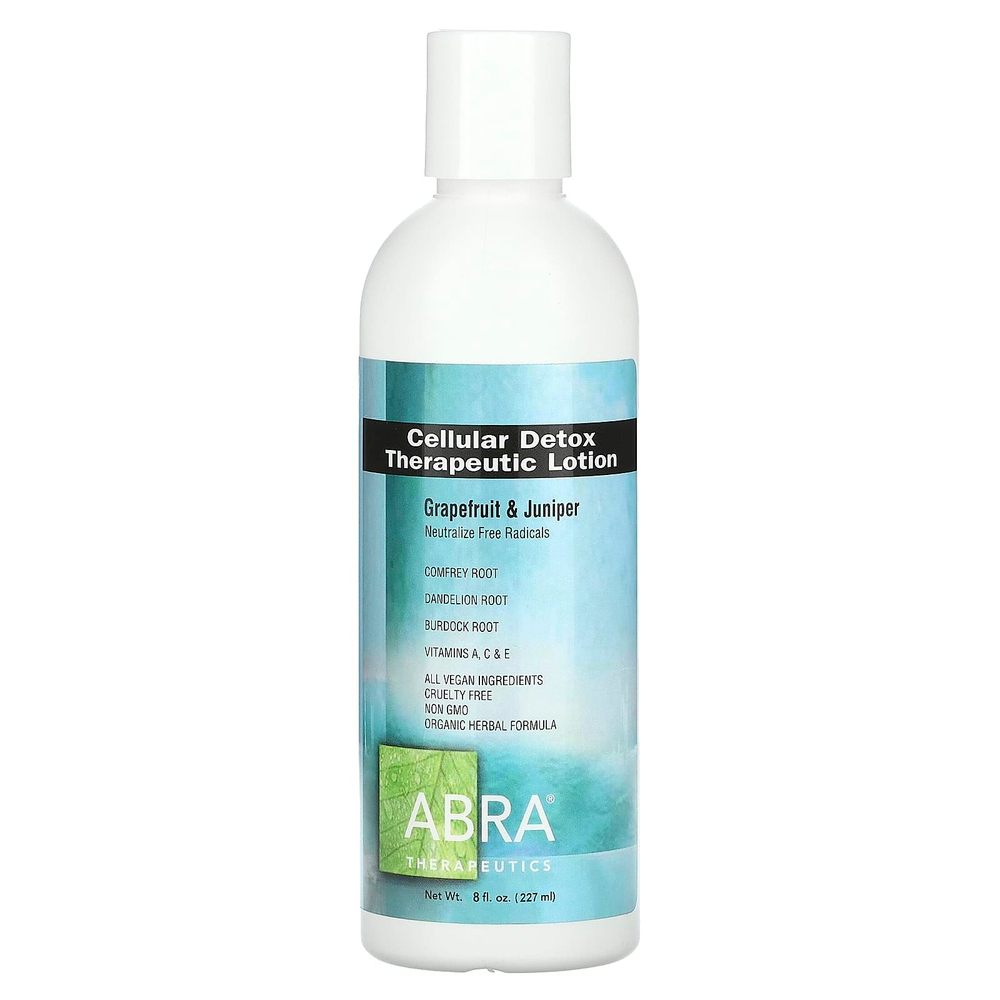 Abra Therapeutics, Терапевтический лосьон Cellular Detox, грейпфрут и можжевельник, 227 мл (8 жидк. унц.)