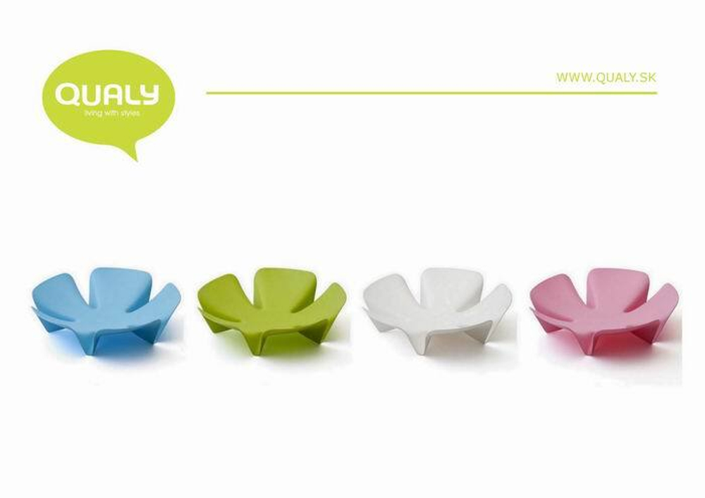 Ваза для фруктов flower, зеленая