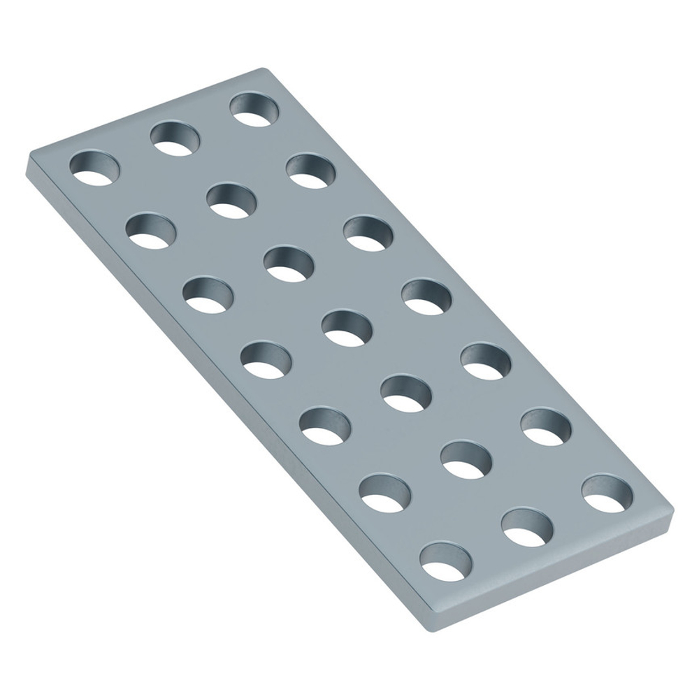 1139 Series Steel Grid Plates (3 x 7 Hole, 24 x 56mm) - 2 Pack