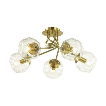 Люстра потолочная 4556/5C золотой E14 5*40W BREANA LUMION SALE